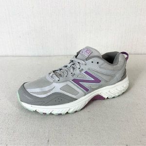 New Balance Women's 510 V4 Light Gray/Purple All Terrain Athletic Shoes - Size 8